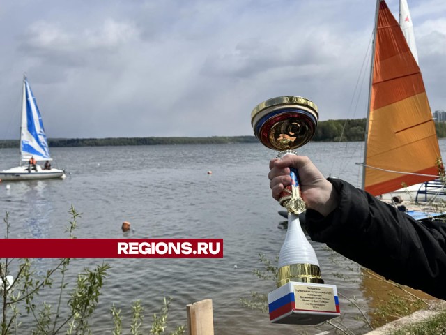 Пять яхт устроили гонки на озере Сенеж в Солнечногорске