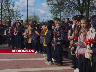 Свыше двухсот жителей возложили цветы к мемориалу «Павшим павлово-покровцам в годы Великой Отечественной войны»