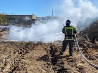 Серпуховские пожарные оперативно потушили возгорание отходов