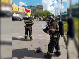Огнеборцы Домодедова отработали действия при пожаре в торговом центре
