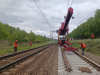 Семь километров бесстыкового пути появится на главном пути участка Кашира — Ожерелье