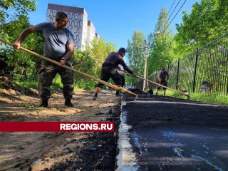 У детского сада в Свердловском благоустроили еще одну «народную тропу»
