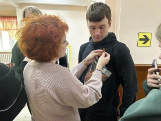 Студенты Егорьевска присоединились к патриотической акции «Георгиевская ленточка»