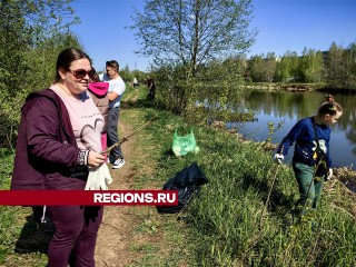 Береговую линии Клязьмы очистили жители поселка Хомутово