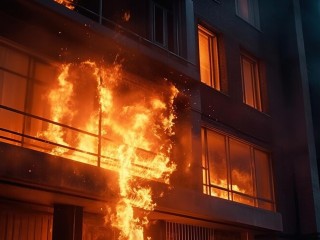 В Одинцове на улице Маковского горит квартира