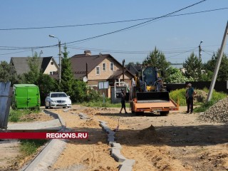Дорогу к железнодорожной станции строят в Малых Вяземах в Одинцовском округе