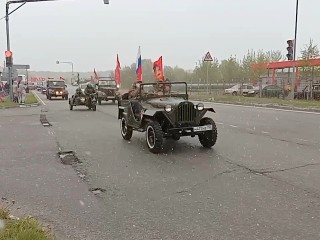 Памятный автопробег состоялся во Фрязине в День Победы