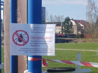 Гостей парка «Дубрава» защитили от клещей с помощью акарицидной дезинфекции