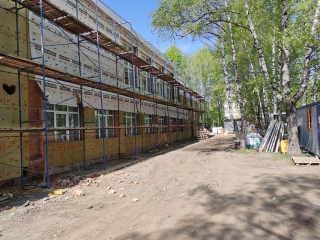 Школу №16 в Серпухове отремонтировали на 45%