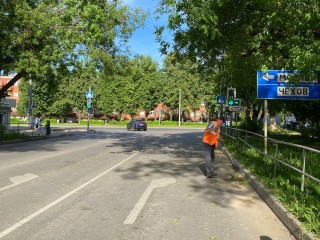 На пересечении Индустриальной и Большой Серпуховской с дороги убрали упавшее дерево