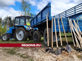 В Лосино-Петровском округе на участках многодетных семей прошел субботник