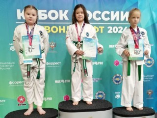 Электростальские мастера тхэквондо МФТ завоевали три золотых медали на Кубке России