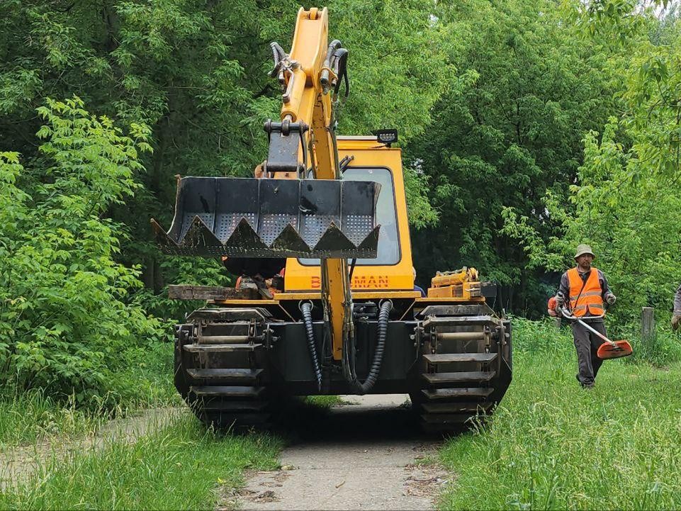 В Люберцах по просьбам жителей приступили к расчистке Птичьего карьера