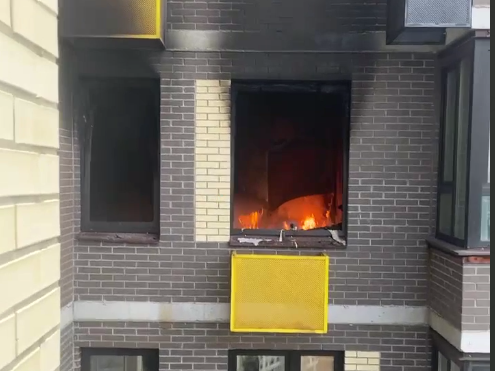 При пожаре в квартире на Молодежной улице пострадали люди
