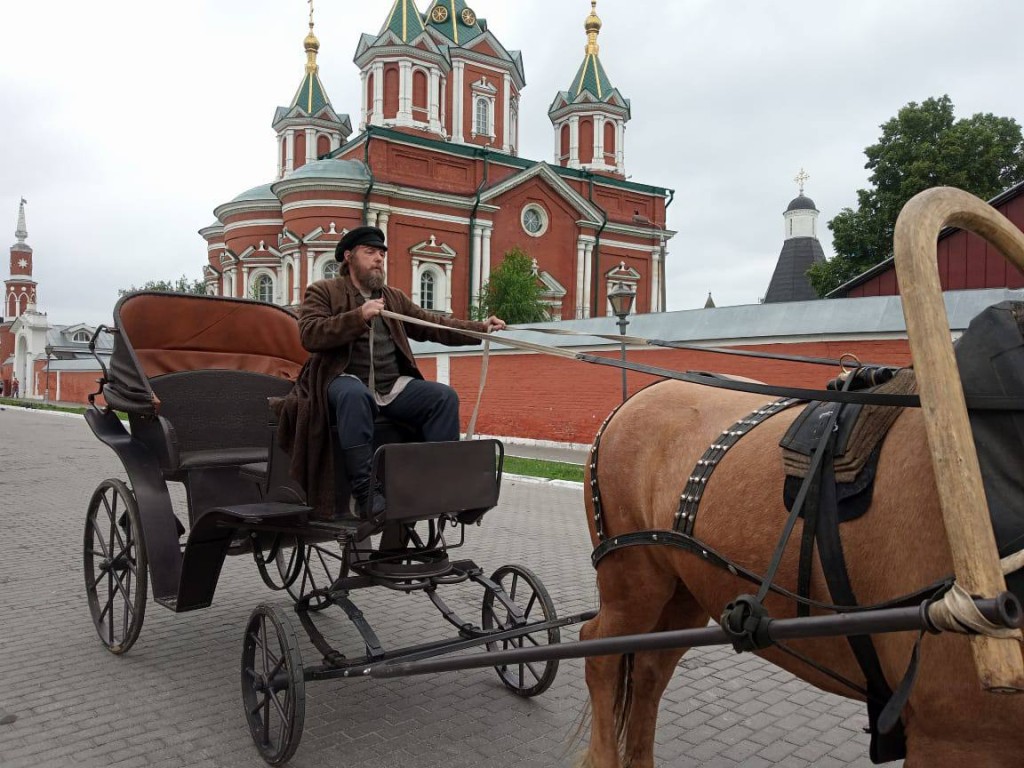 На улице Лажечникова в Коломне снимают кино