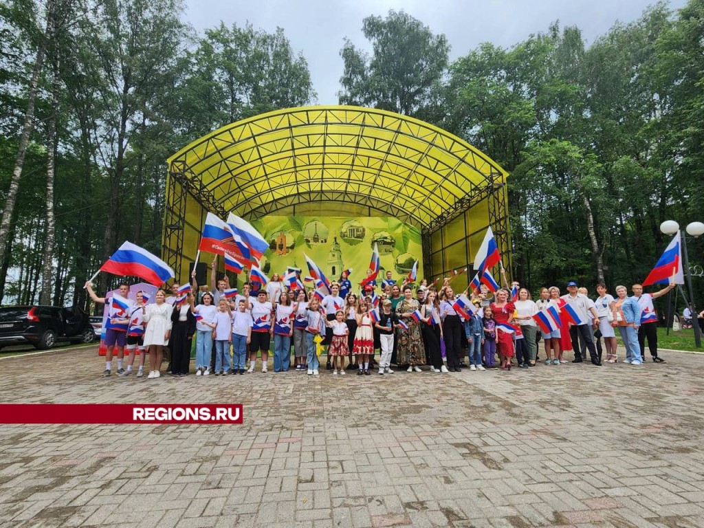 Волоколамцы остались в восторге от программы, подготовленной ко Дню России в парке