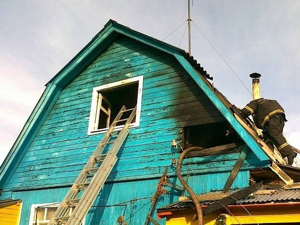 В результате пожара в егорьевской деревне Ивановская пострадавших нет