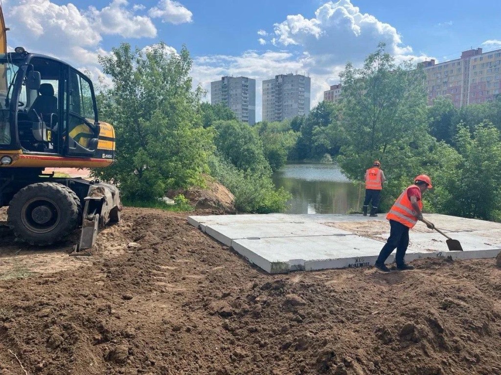 Благоустройство Тарычевского пруда в Видном завершат в ноябре 2024 года