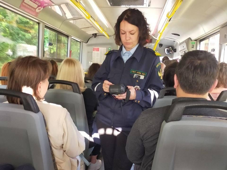 В Балашихе инспекторы АПИ провели проверку на 14 автобусных маршрутах