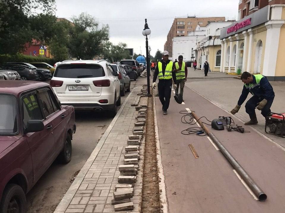 На улице Ленина отремонтировали уличное освещение