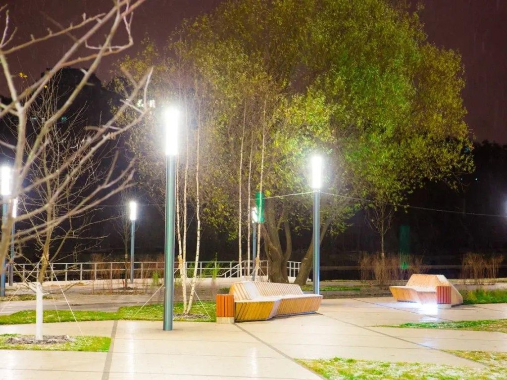 Улица Красноармейская в Нахабино будет освещена новыми дизайнерскими фонарями