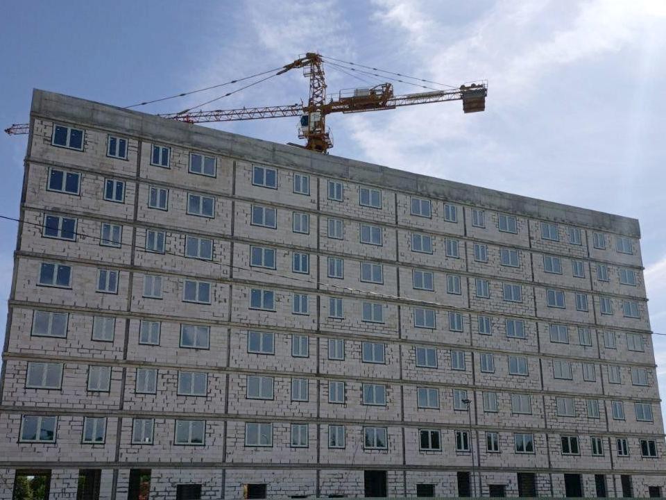Два многоквартирных дома в городе Луховицы построены на 41%