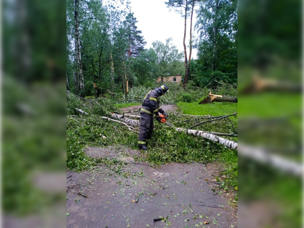 Спасатели ликвидировали последствия урагана в округе