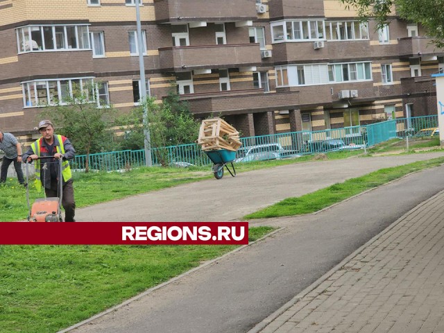 Коммунальщики скосили траву на улице Набережной и покрасили ограждения на Циолковского