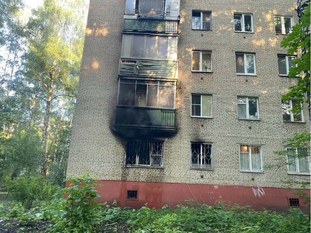 В Мытищах сгорела квартира на Новомытищинском проспекте