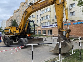 Ремонт теплотрассы на улице Гагарина в Коломне завершили в срок