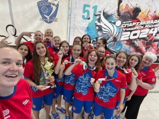 Чеховские спортсменки победили на Спартакиаде учащихся России по водному поло