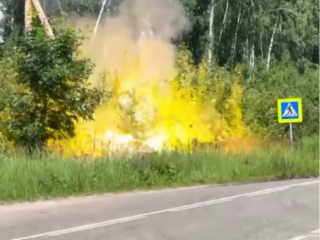Огонь и взрыв: итоги столкновения мусоровоза с ЛЭП в Раменском попали на видео