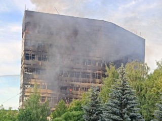 Как выглядит здание «книжка» во Фрязине после пожара