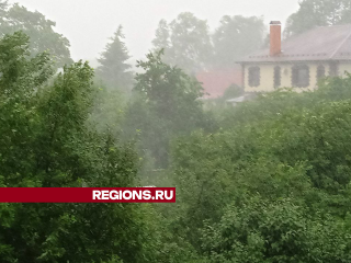 Залповый ливень накрыл Егорьевск в четверг