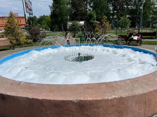В Ликино-Дулеве подростки залили фонтан моющим средством