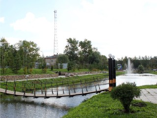 Подвесной мост через речку Черногрязку в Шаховской отремонтируют в июне