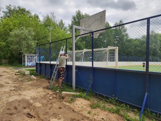 Реконструкцию спортплощадки в «Ивановских прудах» завершат в начале июля