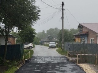 В деревне Елкино устранили последствия сильных ливней