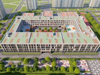 Заканчивается благоустройство и отделка фасада новой школы в Катюшках