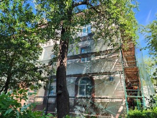 В историческом центре Видного ремонтируют фасады и крыши домов