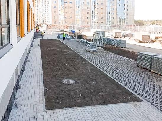 Над завершением строительства самой большой школы в Солнечногорске трудится 580 человек