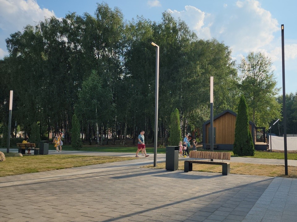 Благоустройство Центрального парка Лобни практически завершено