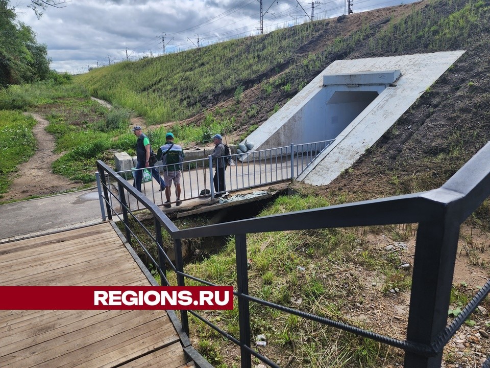 В подземном переходе у МЦД «Хлебниково» ремонтируют водоотводную систему