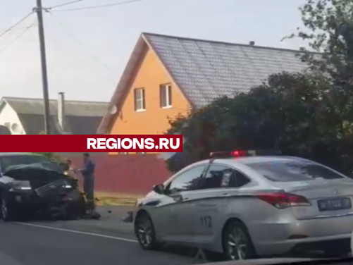 Человек пострадал в аварии на трассе около села Синьково под Дмитровом