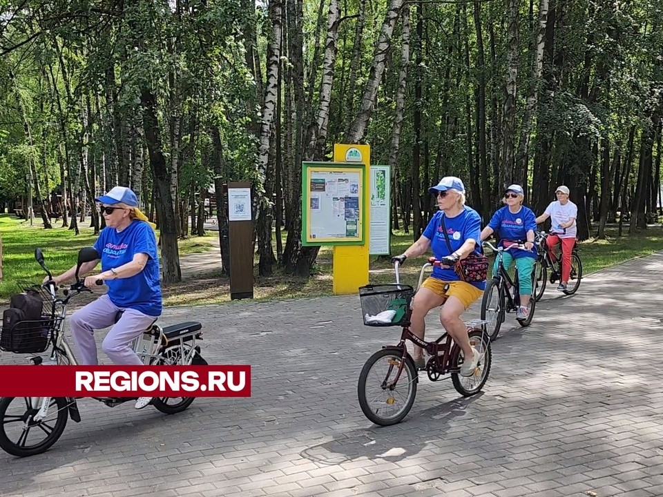 В велопробеге в Королеве приняла участие самая возрастная спортсменка, которой 85 лет