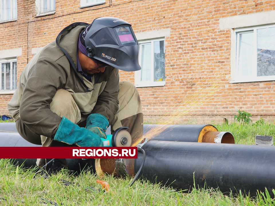 В егорьевском поселке Рязановский обновляют тепловые сети