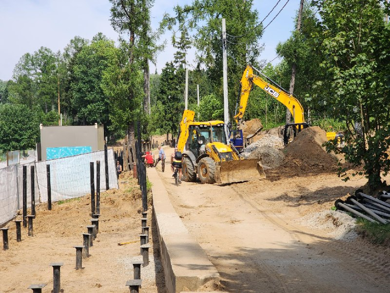 Благоустройство берега реки Синички в Красногорске завершат к ноябрю