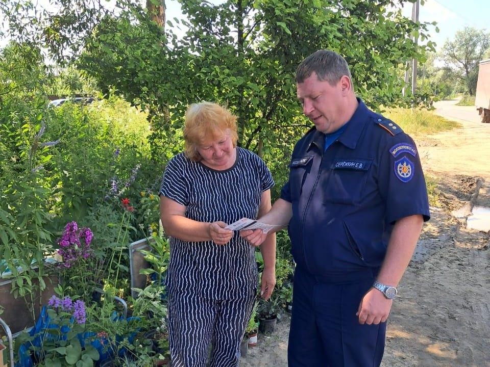 Жителям Чехова напомнили о правилах пожарной безопасности