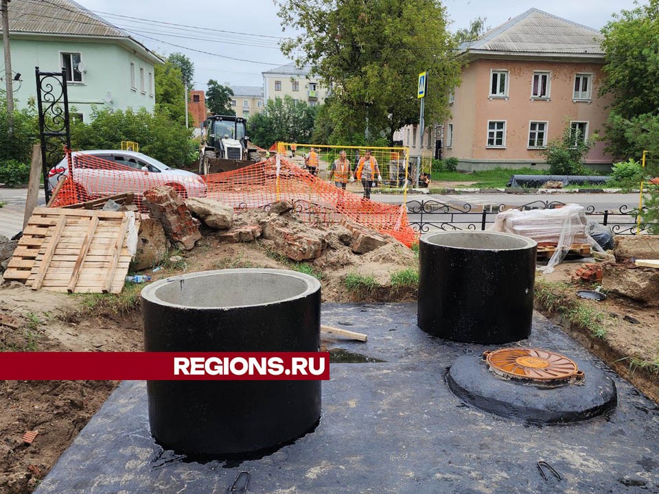 В Лосино-Петровском завершены работы по замене теплосети на улице Суворова