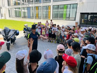 Дети из школьного лагеря в Одинцово примерили на себя роль автоинспектора